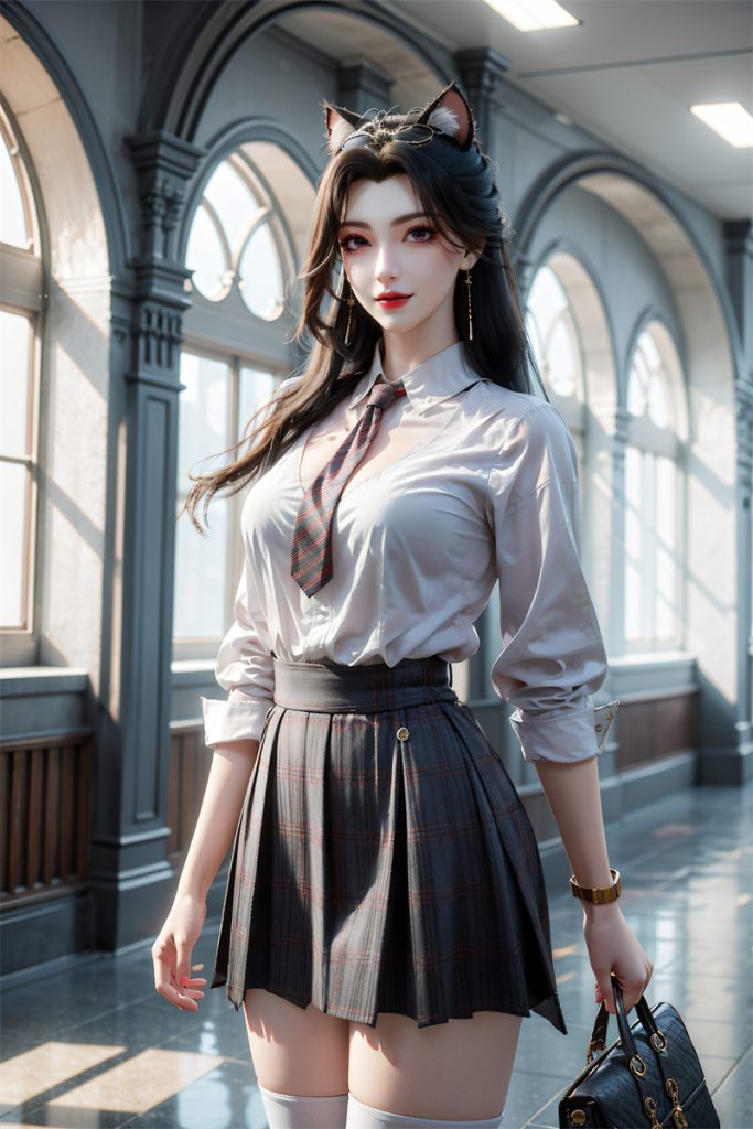 图片[3]-[第703期] [长生界] [赵琳儿 · JK系列] AI国漫 性感女神 [100P]-AI动漫