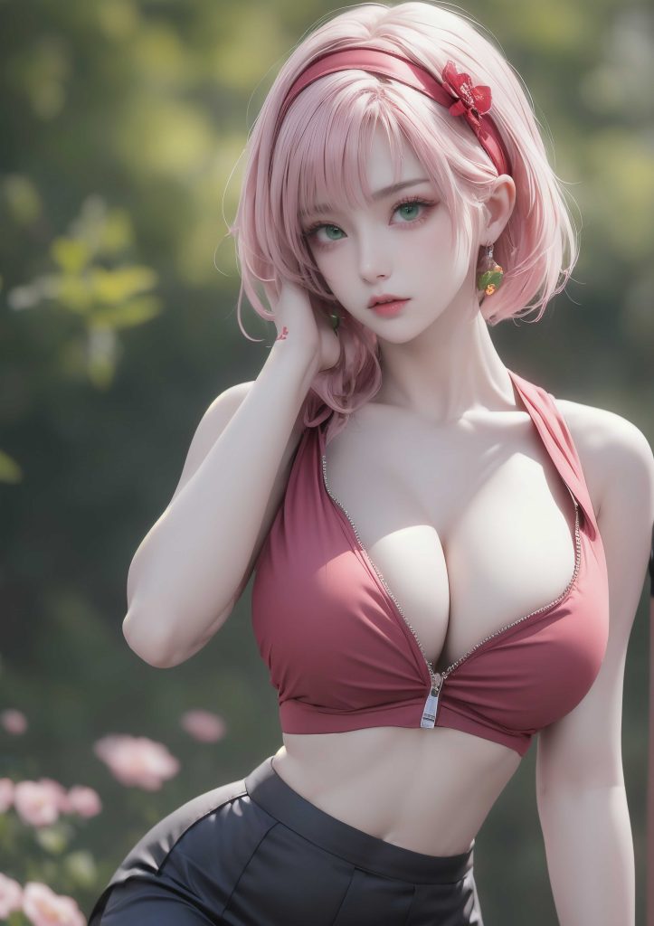 [火影忍者-小樱·高清系列三] [70图] [第二季557画]-AI国漫分享